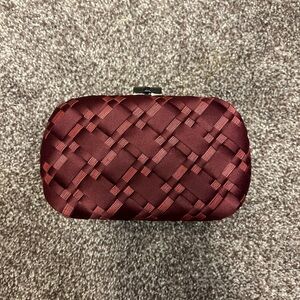 Burgundy evening clutch